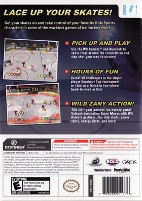 Kidz Sports- Ice Hockey box cover back